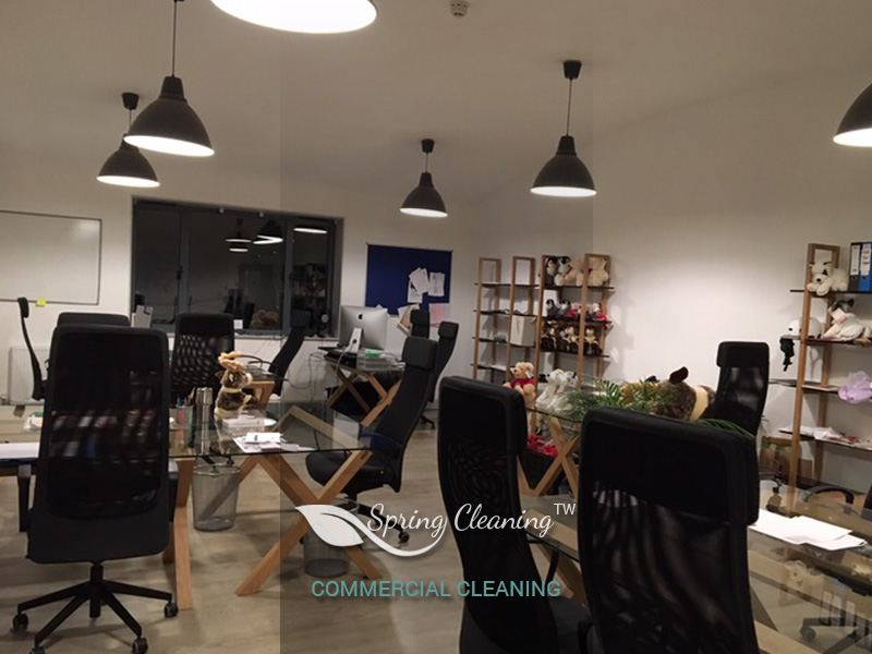 Commercial cleaning result in a workplace