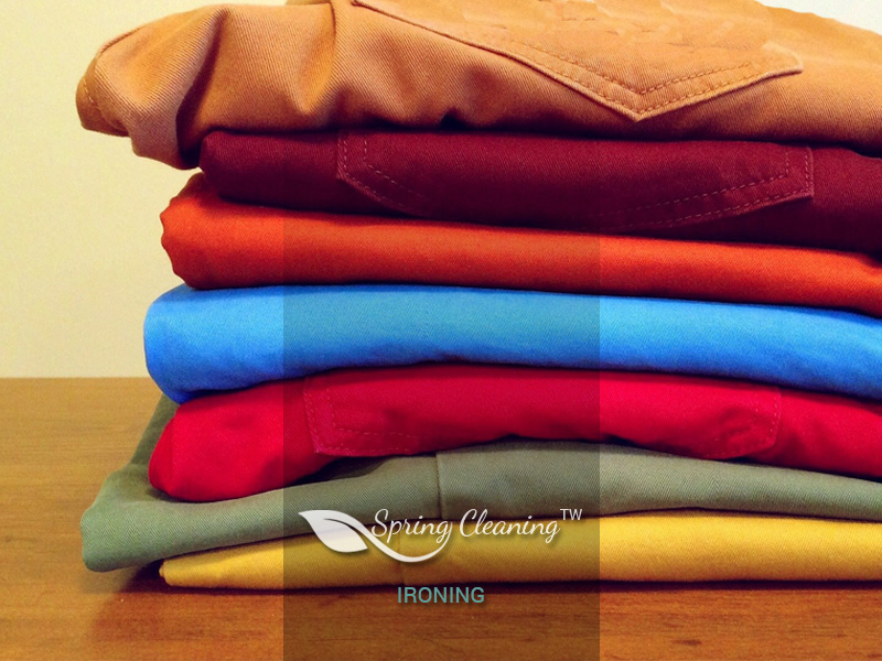 Freshly pressed clothes and linens