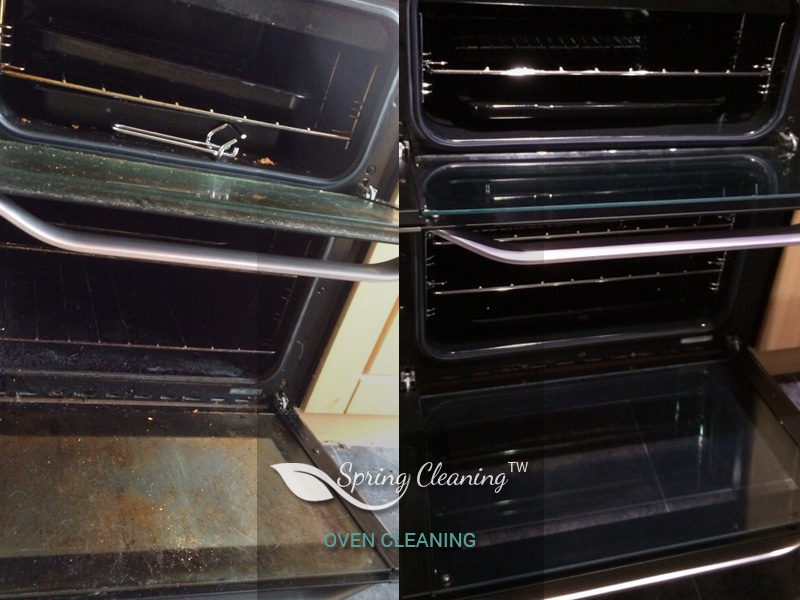 Detailed oven cleaning result