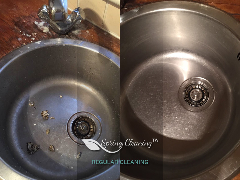 Clean kitchen after regular cleaning