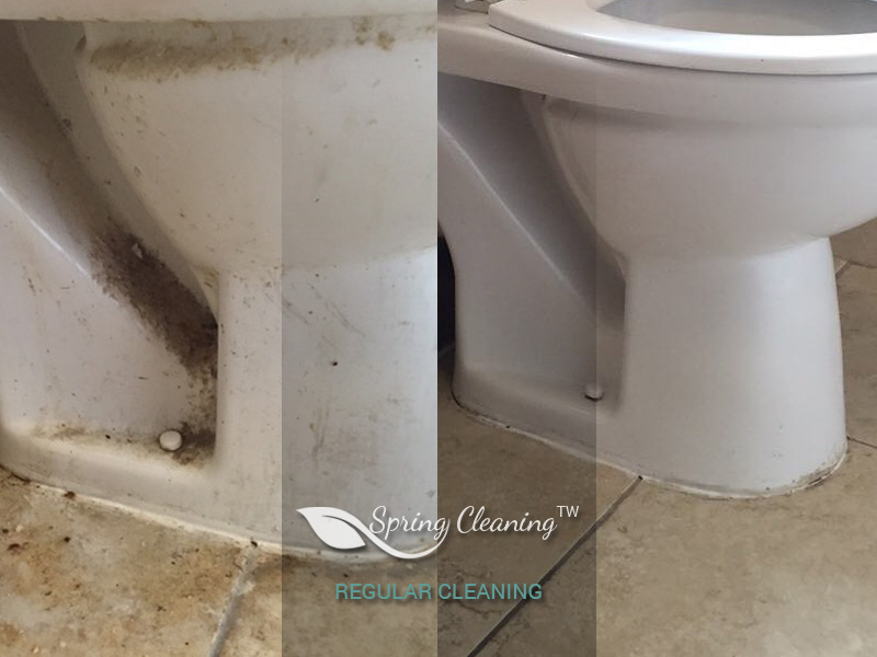 Bathroom maintained by regular cleaning