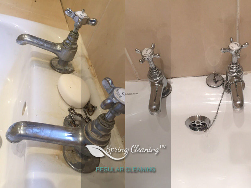 Regular cleaning detail in a local home